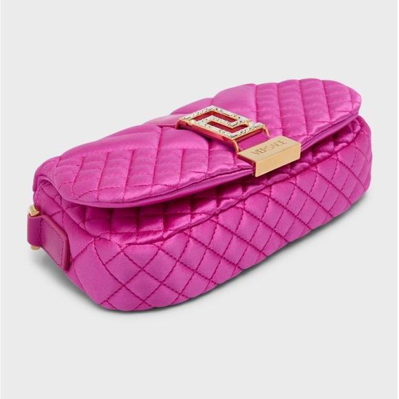 Versace NWT Greca Goddess Mini Quilted Satin Shoulder Bag - Picture 2 of 8
